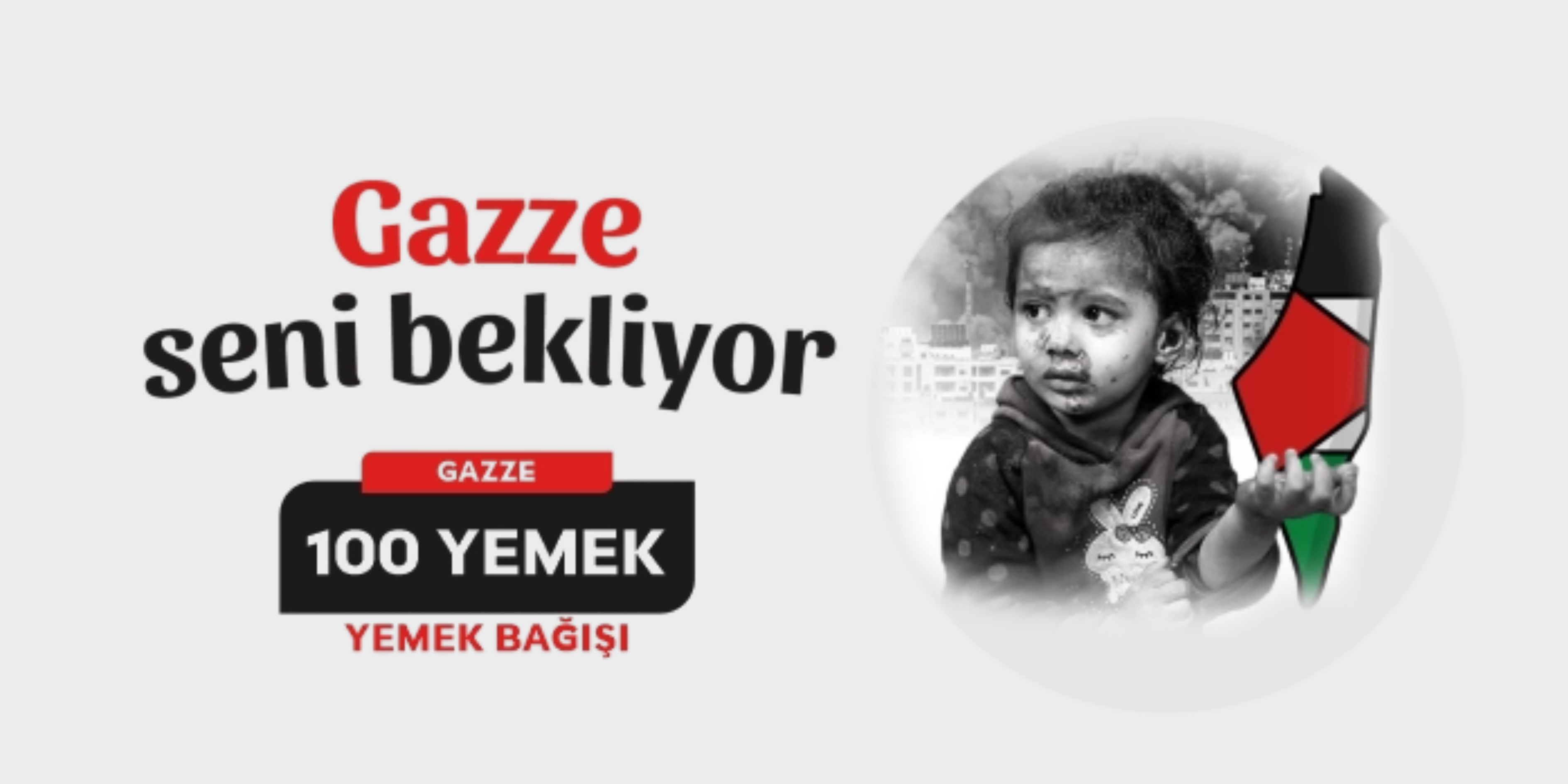 Gazze 100 Yemek Bağışı