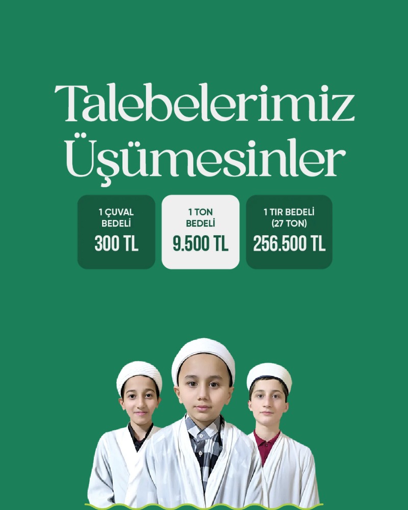 Medreseye Kömür Bağışı