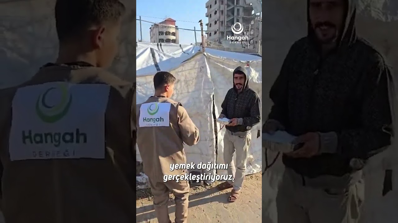 Gazze’de Yemek Dağıtımı | Hayırseverlerin Emanetleri Yerine Ulaşıyor | Hangah Derneği